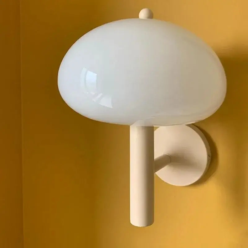 Cream Mushroom Wall Sconce