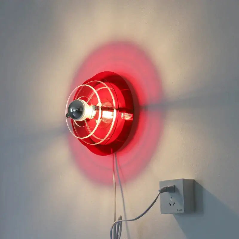 Red Bauhaus Wall Sconce