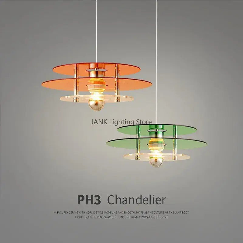 Acrylic Bauhaus Pendant Chandelier