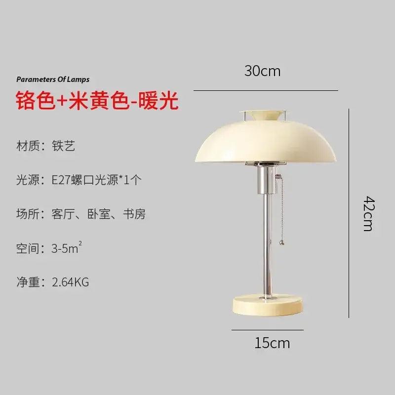 Red Bauhaus LED Lamp