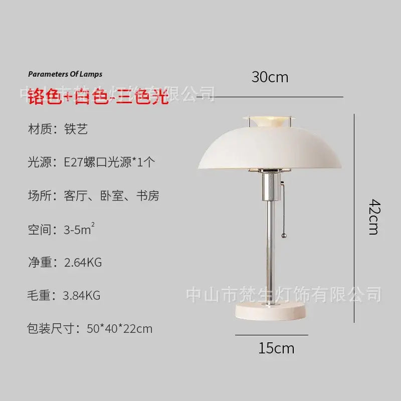 Red Bauhaus LED Lamp