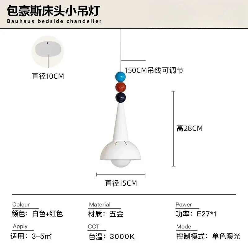 Red Glass Pendant Light