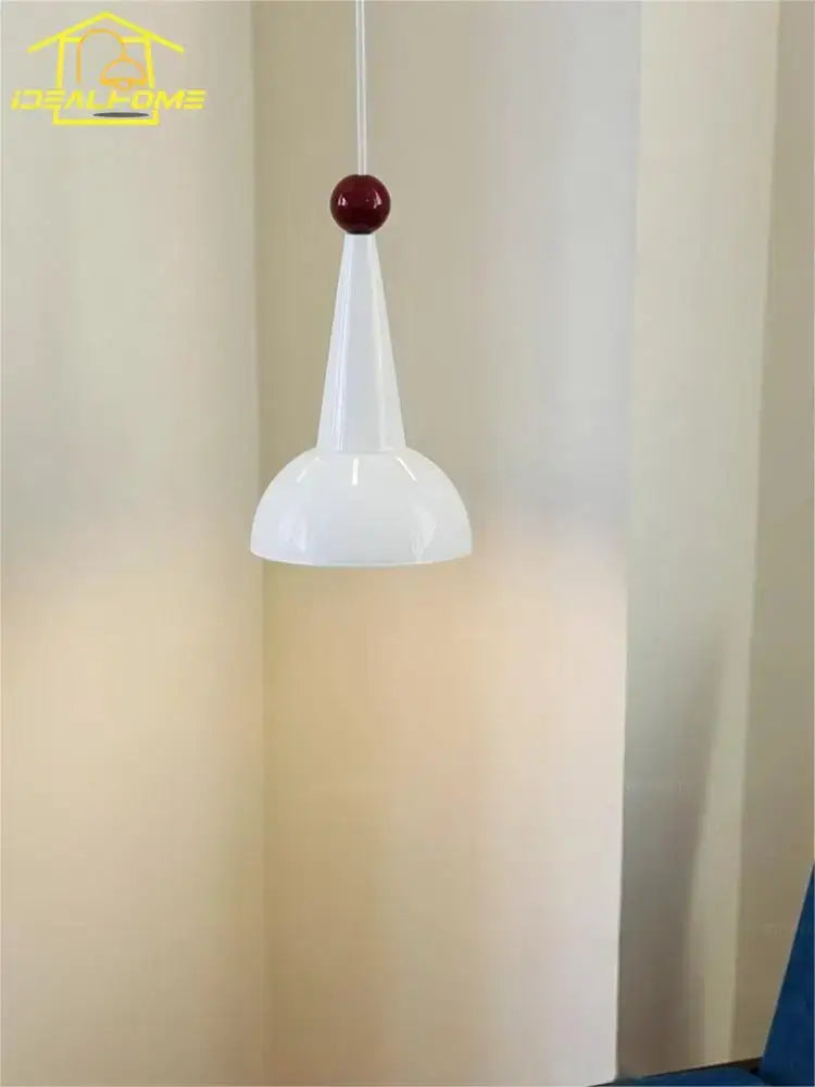 Red Glass Pendant Light