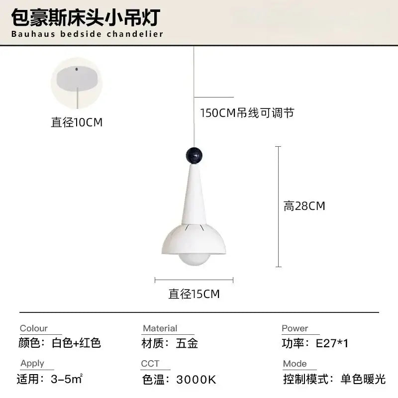 Red Glass Pendant Light