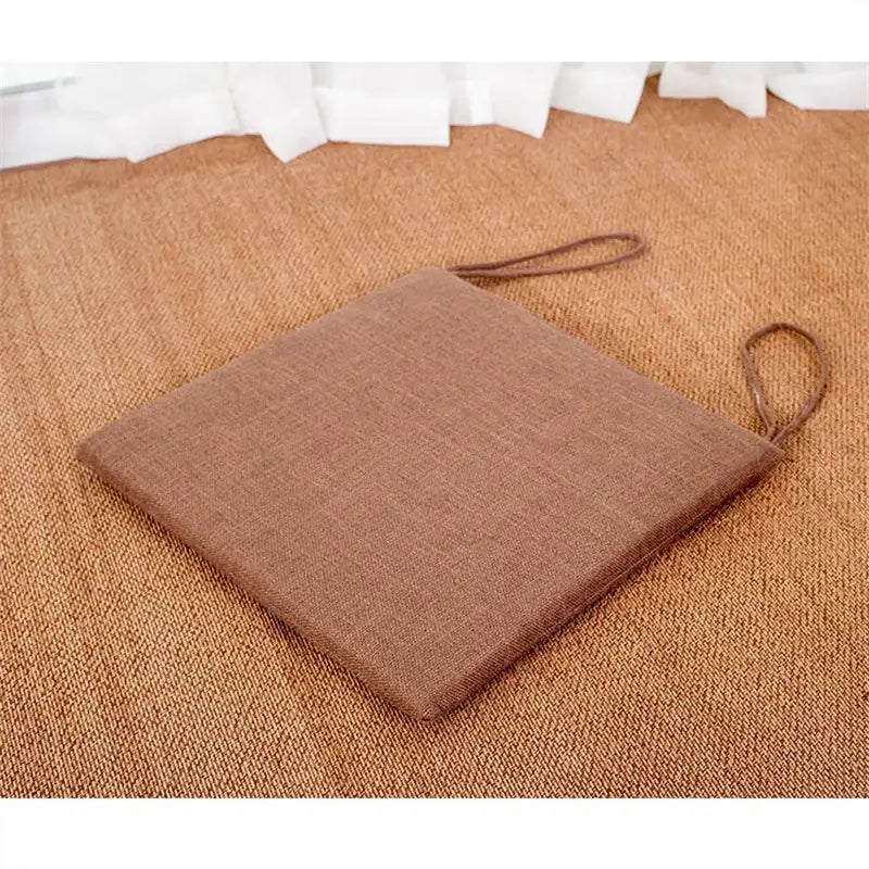 Beige Linen Chair Cushion