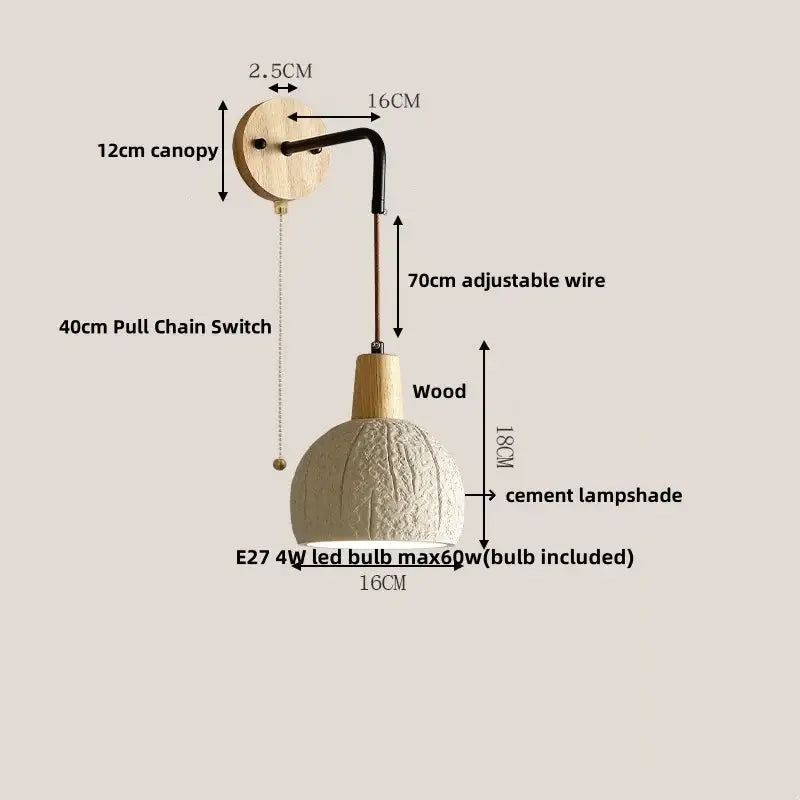 Beige Ceramic Wall Sconce