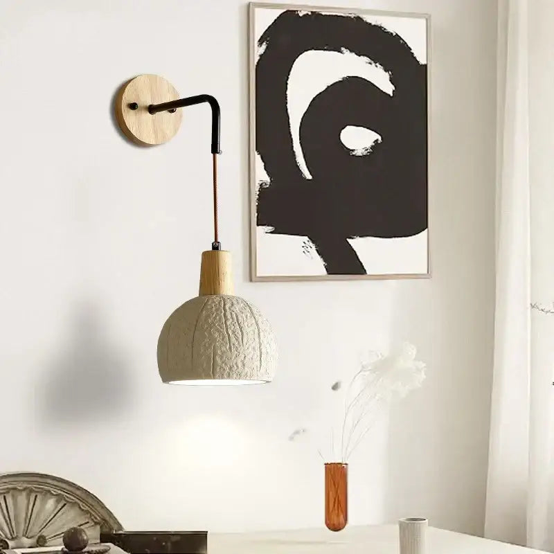 Beige Ceramic Wall Sconce