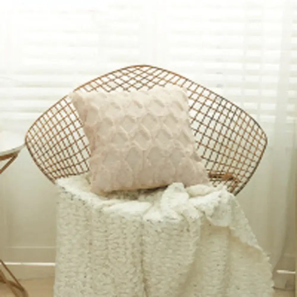 Gray Geometric Cushion Cover