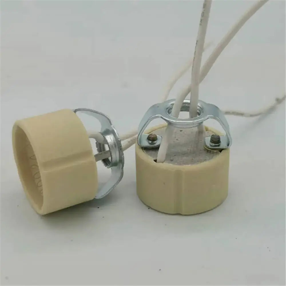 Beige Ceramic Socket Holder