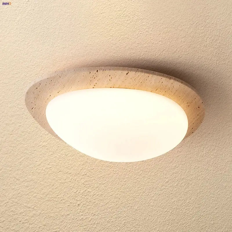 Beige Speckled Ceiling Light
