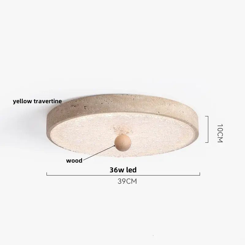 Beige Speckled Ceiling Light