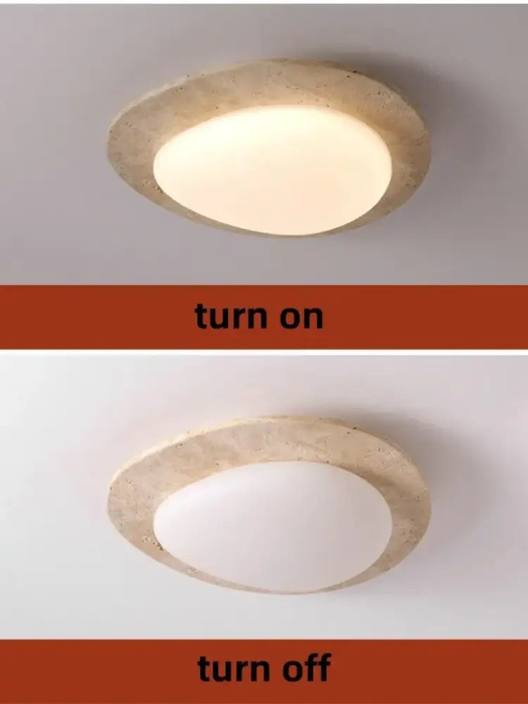 Beige Speckled Ceiling Light