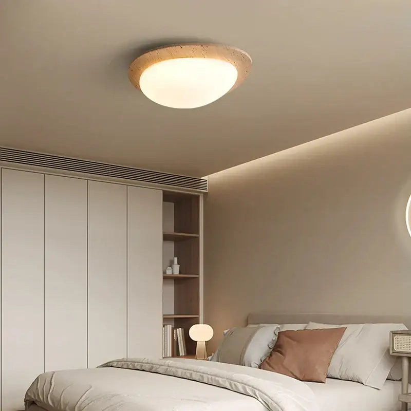Beige Speckled Ceiling Light