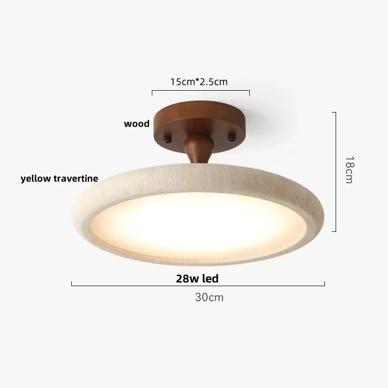 Beige Speckled Ceiling Light