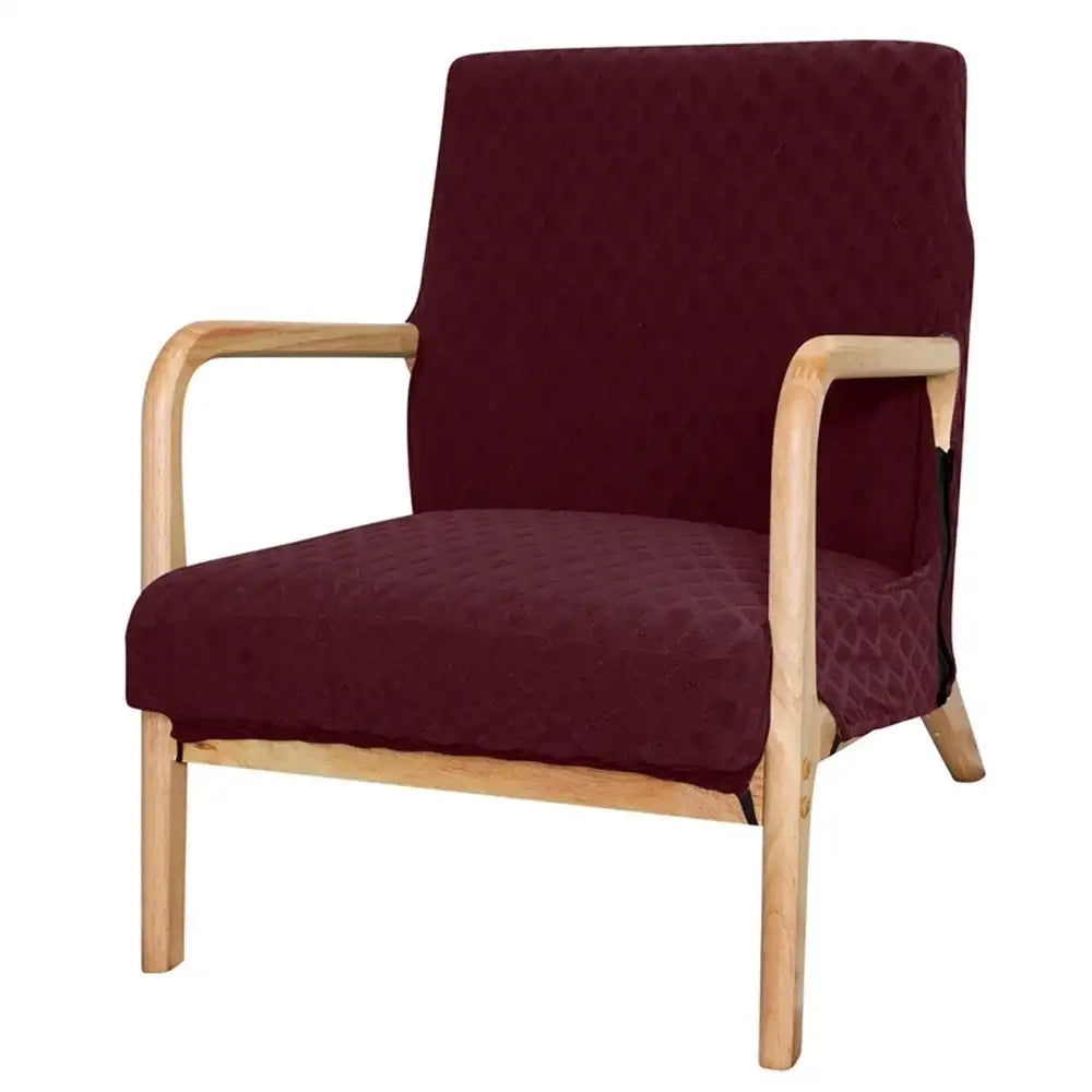 Gray Jacquard Chair Cover
