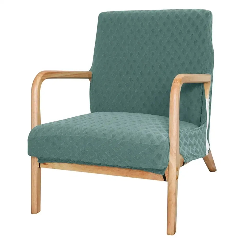 Gray Jacquard Chair Cover