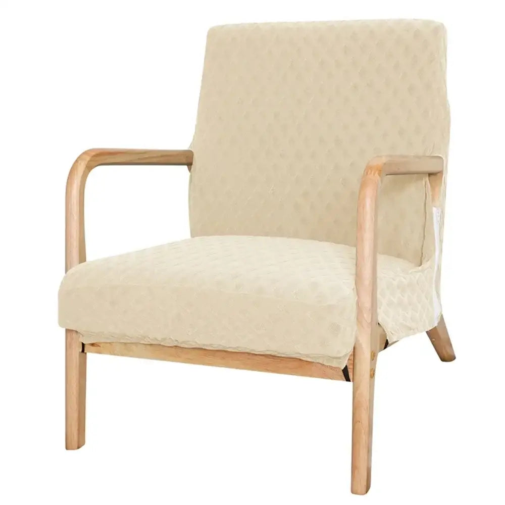 Gray Jacquard Chair Cover