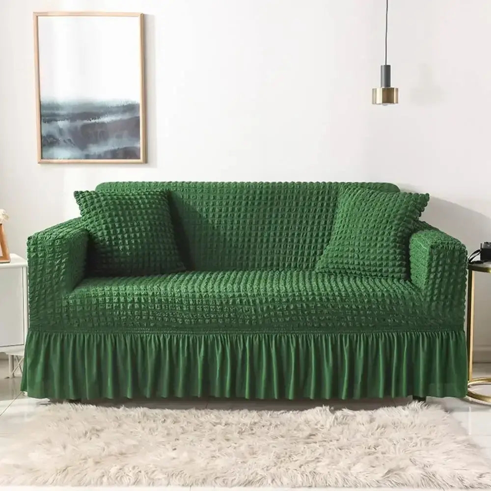 Beige Waffle Sofa Slipcover