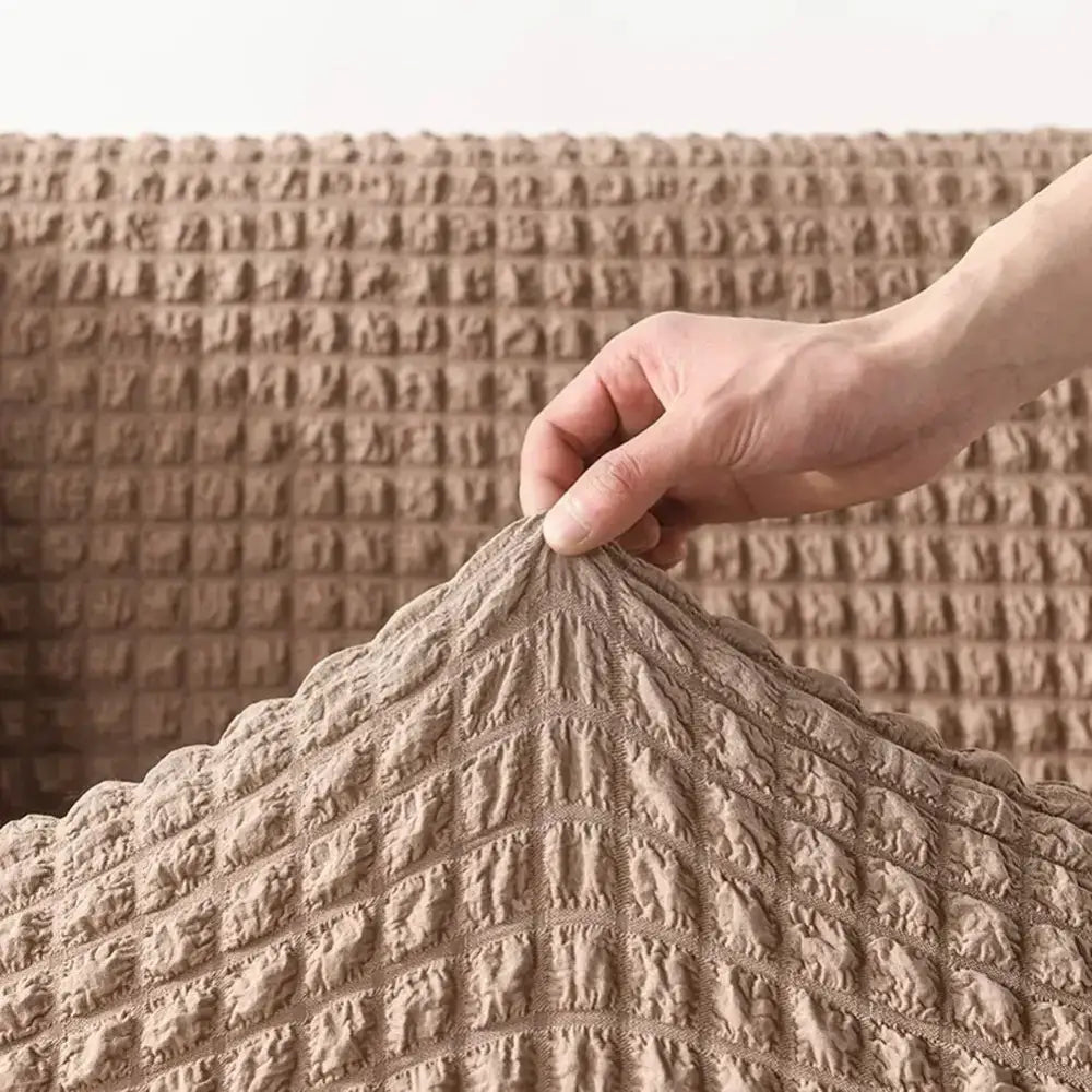 Beige Waffle Sofa Slipcover