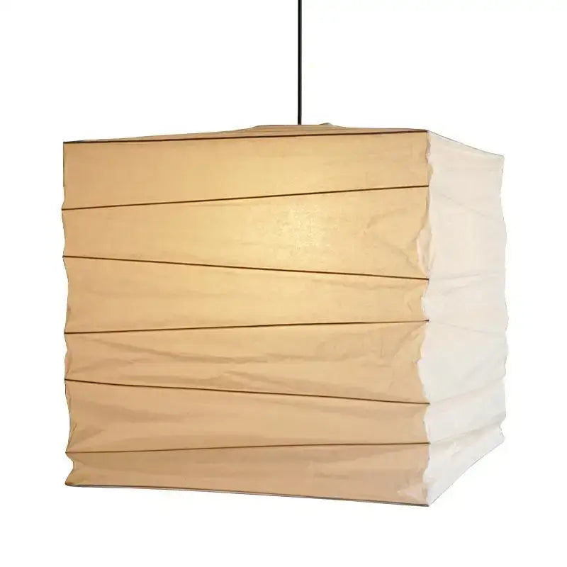 Beige Cube Pendant Lamp