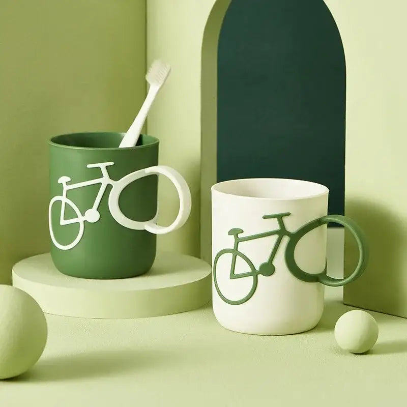 Bicycle Green Ceramic Holder