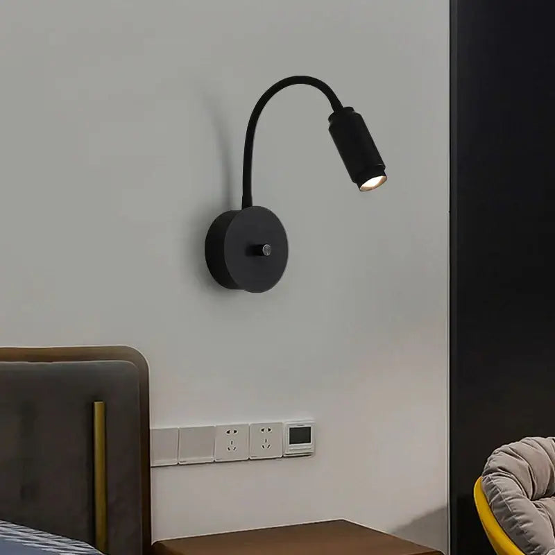 Black Adjustable Wall Lamp 10W for Bedrooms