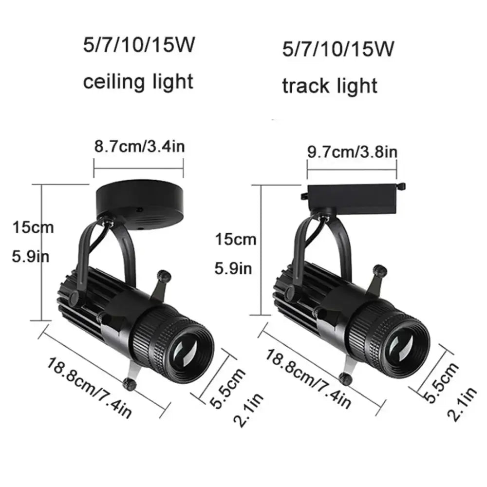 Black Adjustable Track Light