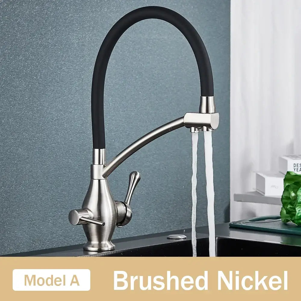 Chrome Dual Spout Faucet