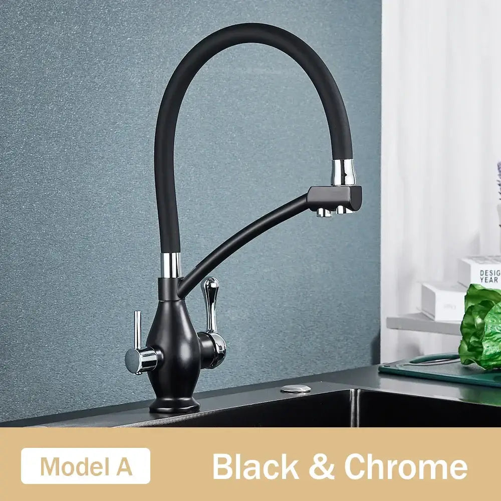 Chrome Dual Spout Faucet