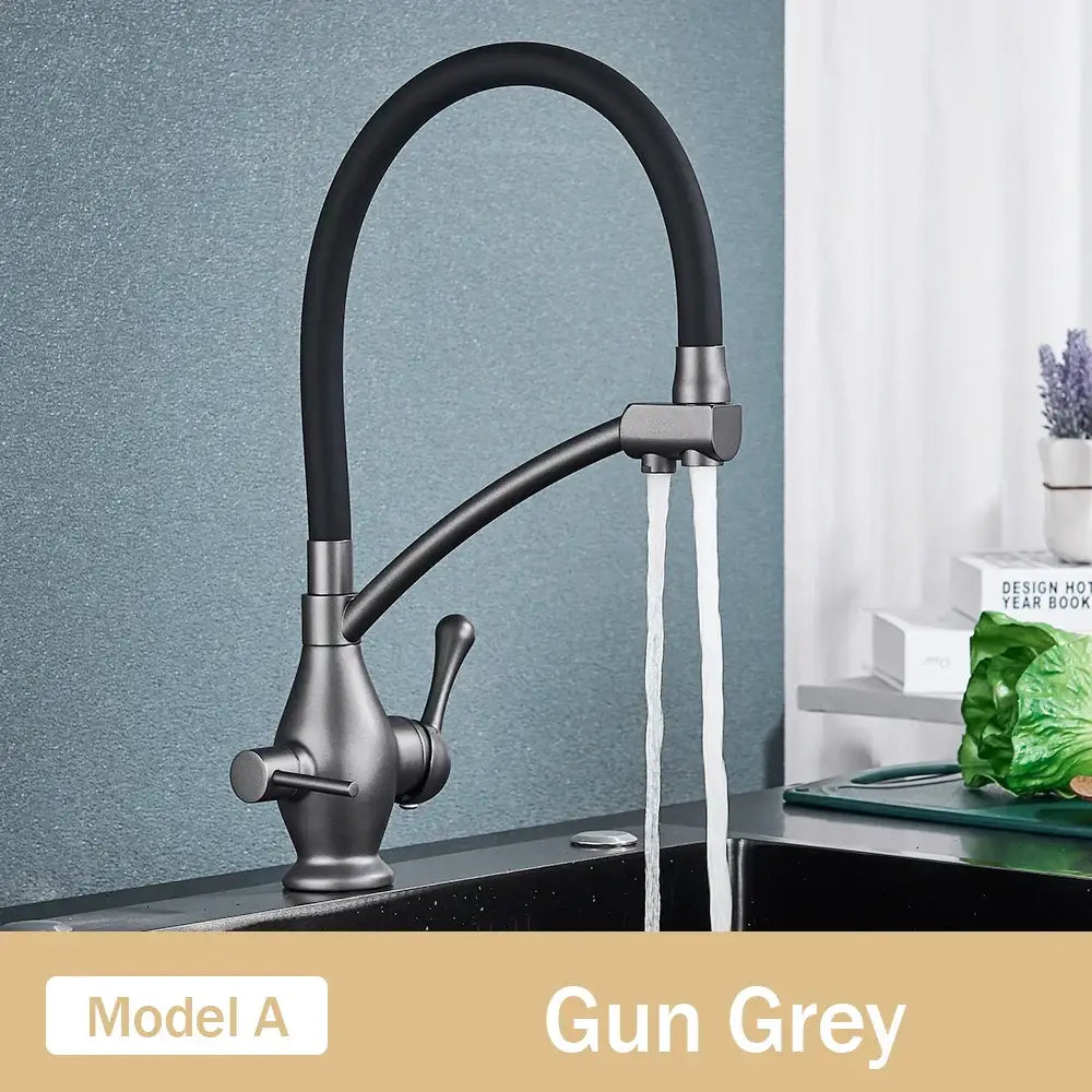 Chrome Dual Spout Faucet