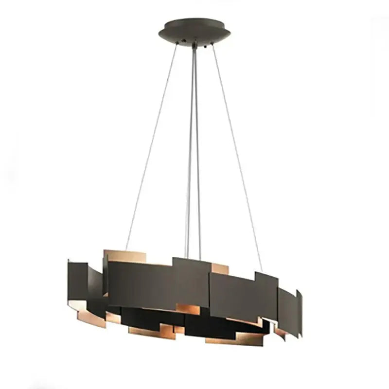 Geometric Black Ceiling Chandelier