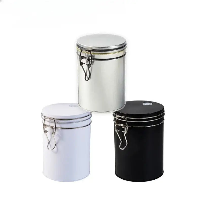 Black Hermetic Kitchen Canisters