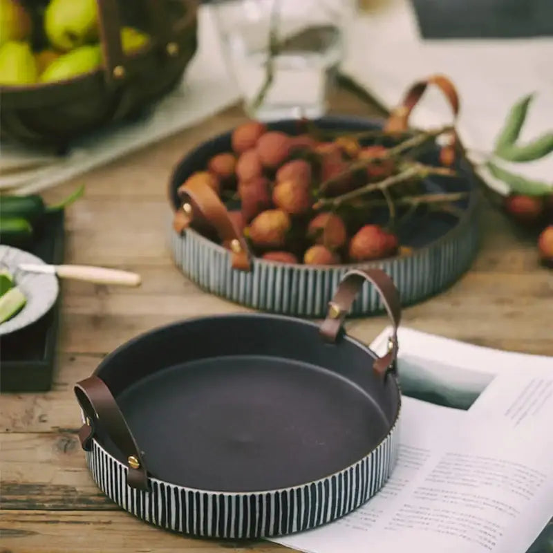 Striped Porcelain Bowl