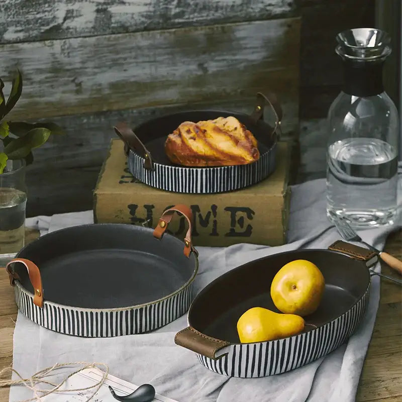 Striped Porcelain Bowl