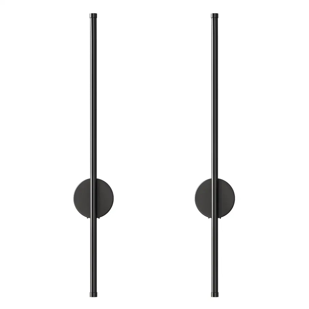 Black Modern Wireless Battery Wall Sconce