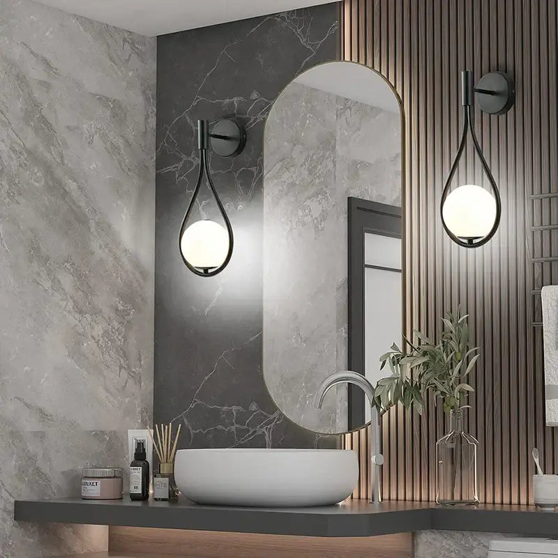 Black Remote Wall Sconce