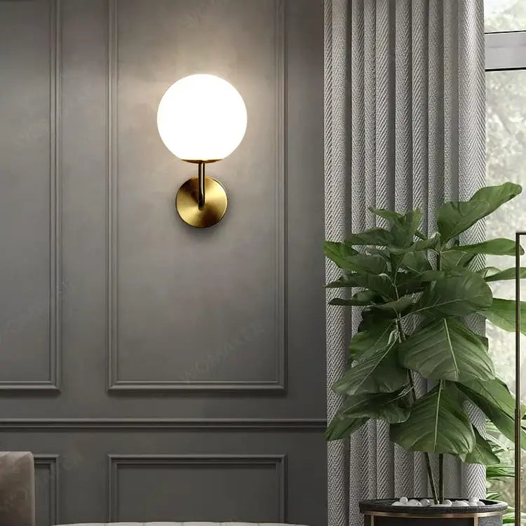 Black Remote Wall Sconce