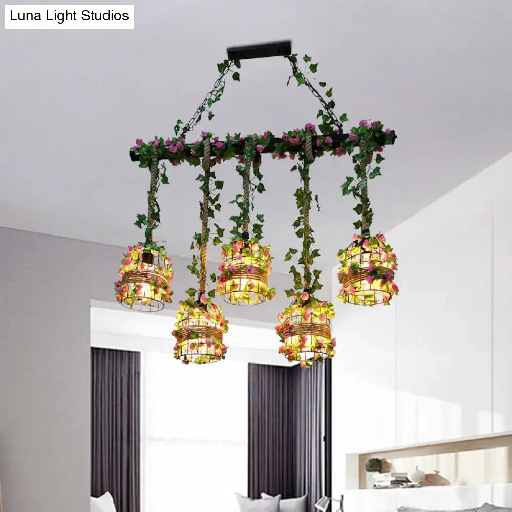 Black Industrial Chandelier