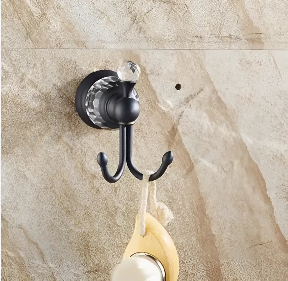 Brass Crystal Bath Accessories