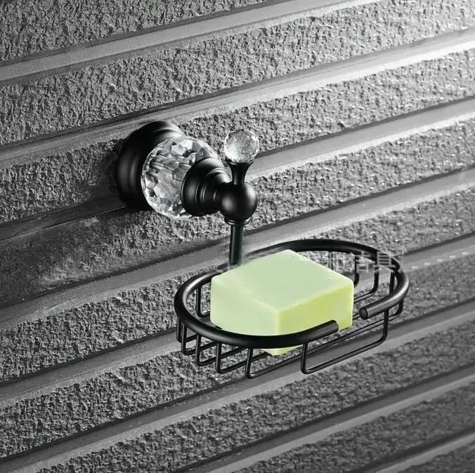 Brass Crystal Bath Accessories