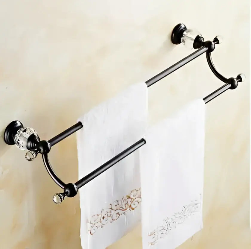Brass Crystal Bath Accessories
