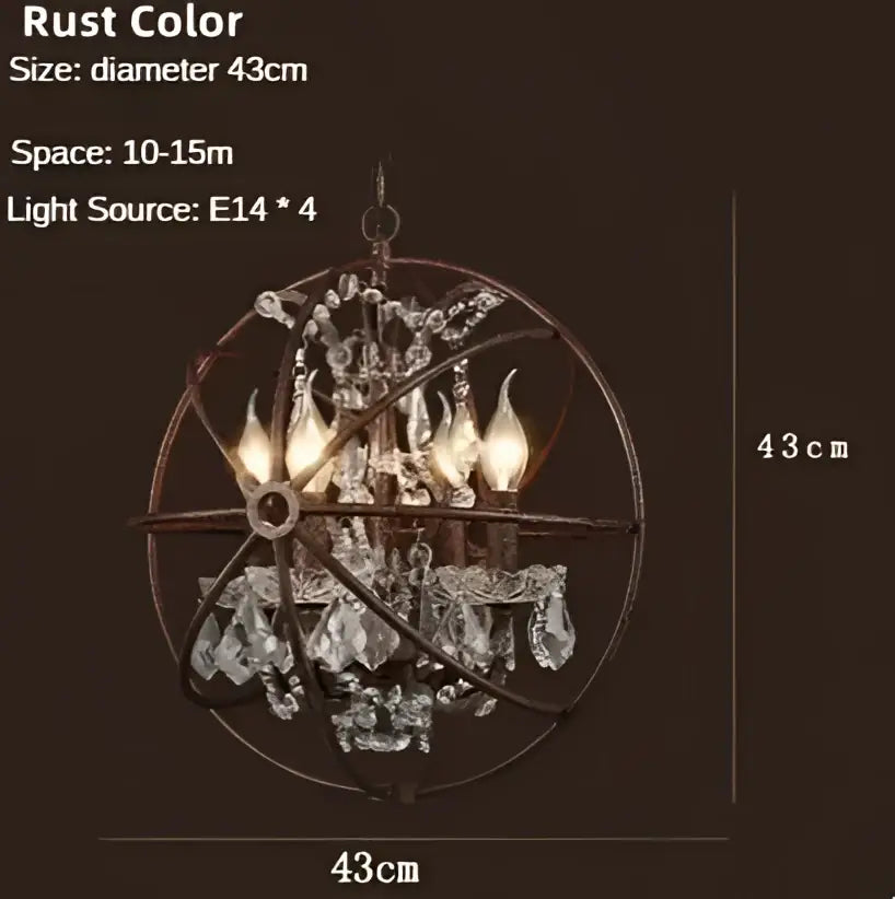 Bronze Birdcage Chandelier