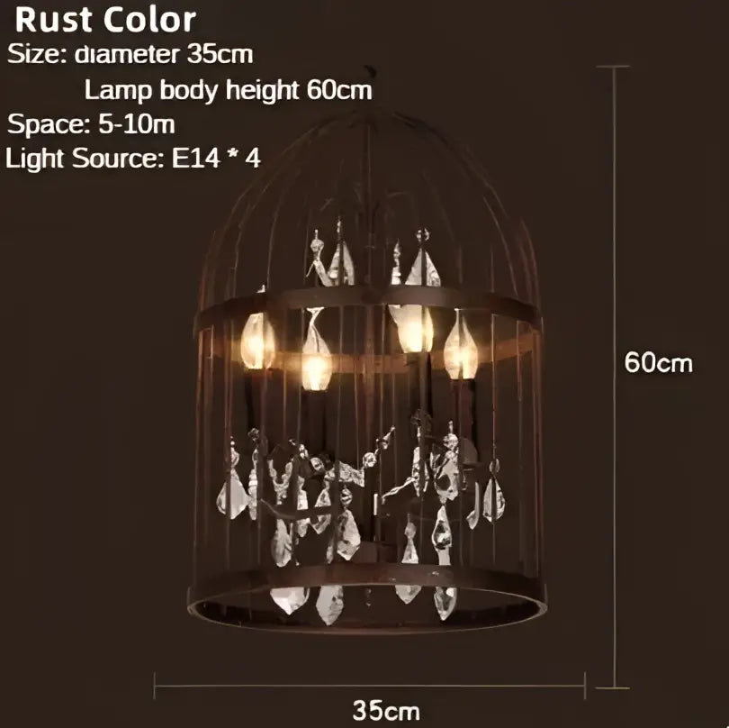 Bronze Birdcage Chandelier