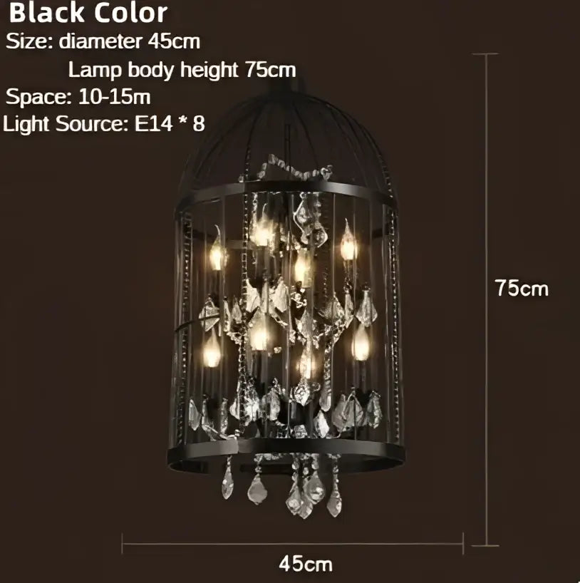 Bronze Birdcage Chandelier