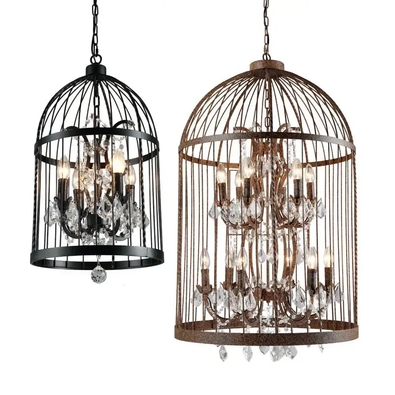 Bronze Birdcage Chandelier