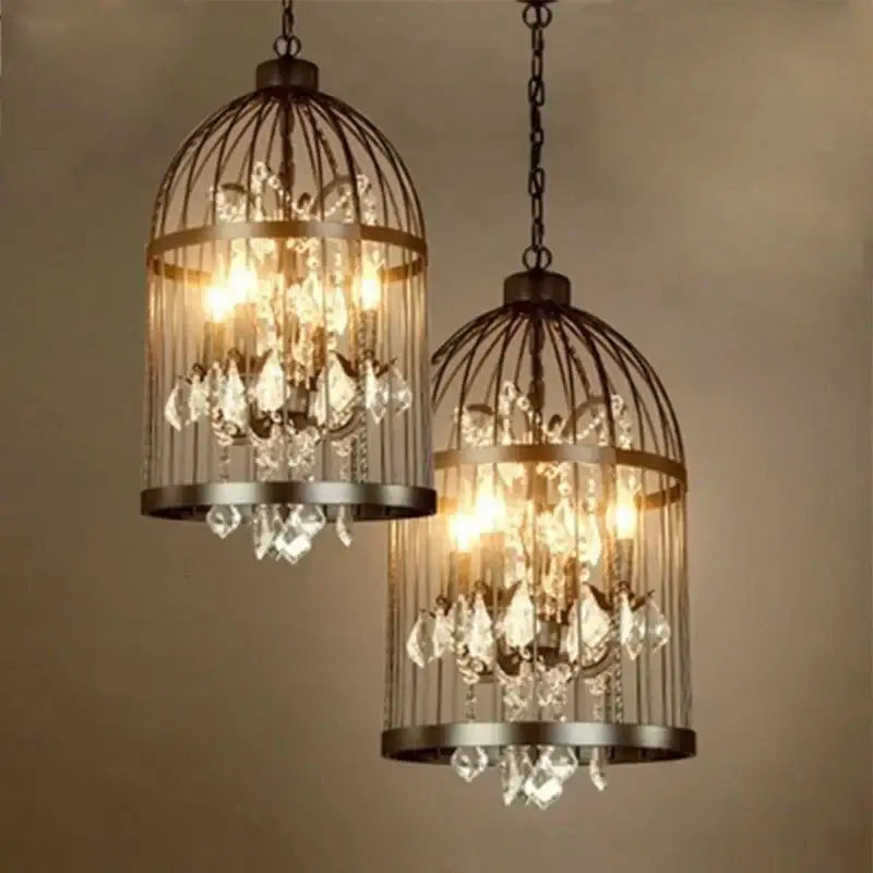 Bronze Birdcage Chandelier