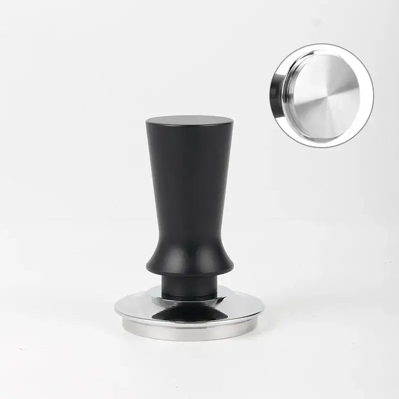 Black Steel Espresso Tamper
