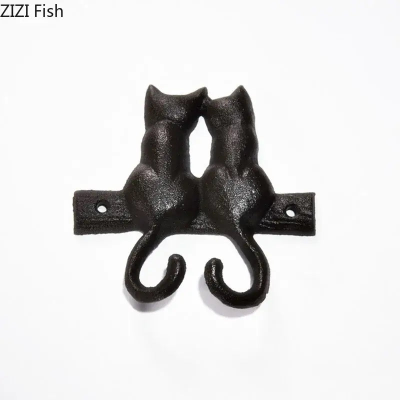 Black Iron Hook Shelf
