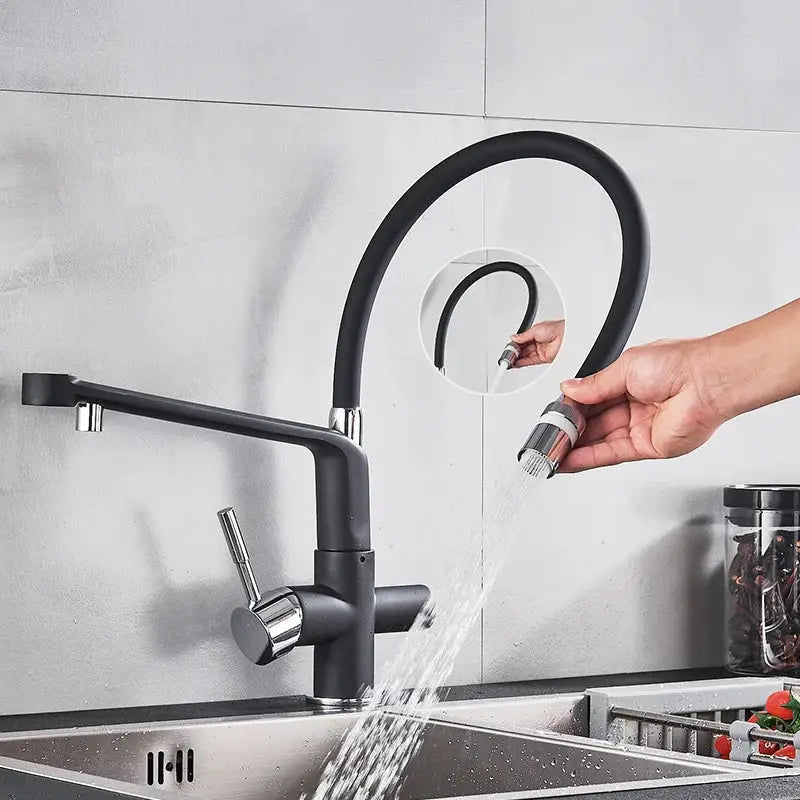 Chrome Pull-Down Faucet