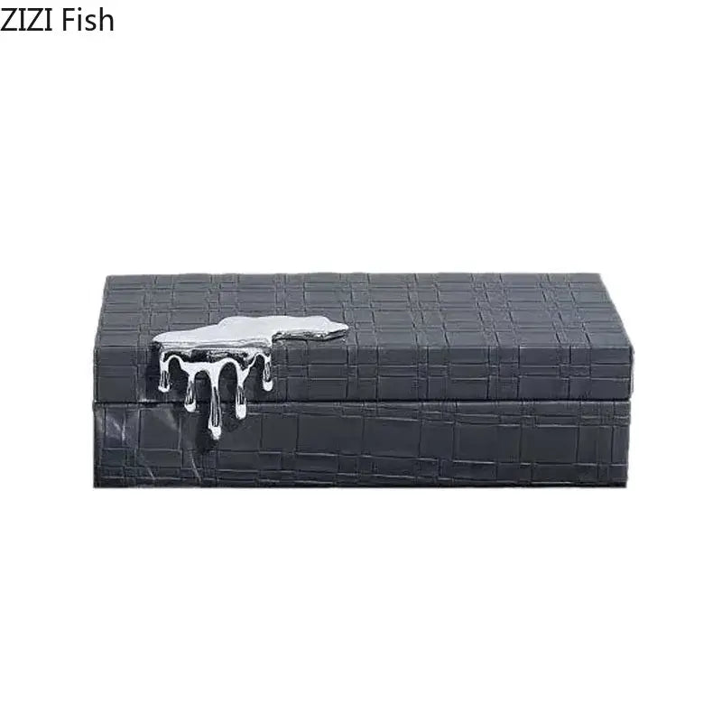 Black Leather Jewelry Box